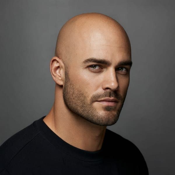 Shaved head for advanced balding